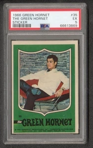 1966 Green Hornet Sticker #35 PSA 5 BRUCE LEE ROOKIE UNMASKED - POP 14 - RARE! - Picture 1 of 2
