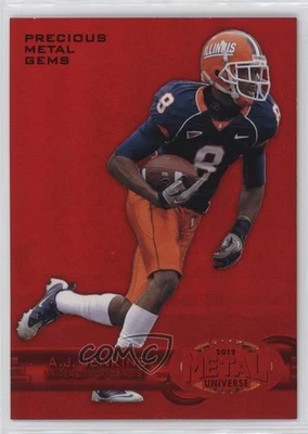 2012 Fleer Retro 1997-98 Fleer Metal Red PMG /100 AJ Jenkins #M-48 Rookie RC - Image 1 of 2