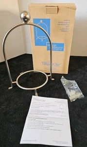 The Pampered Chef Appetizer Plate Stand Caddy Silver 10” Tall 2061C - Picture 1 of 5