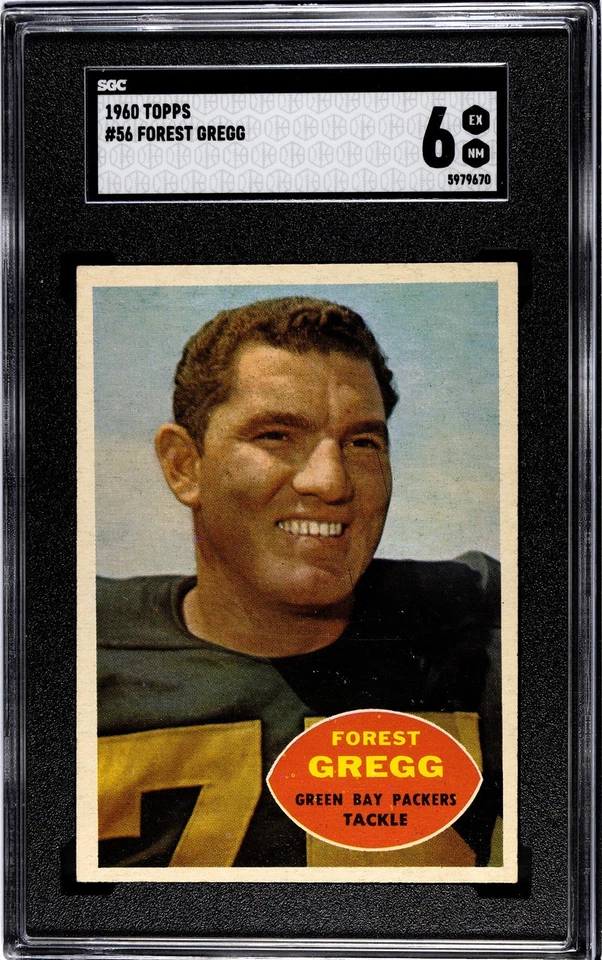 1960 Topps Forrest Gregg #56 SGC 6 EXMT Rookie RC HOF - Image 1 of 1