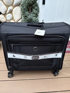DELSEY Paris Luggage Helium DLX Garment Bag with Spinner Wheels, Black, 24 Inch - Picture 1 of 13