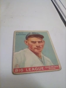 1933 Goudey Karte Tom Zachary #91 Boston Braves KOSTENLOSER VERSAND - Bild 1 von 2