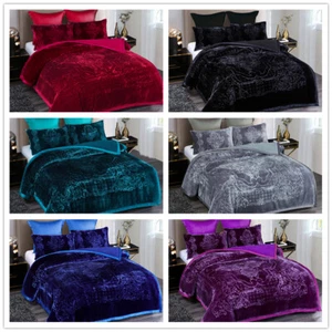 3 Stück Sherpa Bettdecke Set Prägung Blumen Handwerk Wette Set, 79" x 91" 8 Pfund - Bild 1 von 42