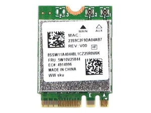 REALTEK RTL8852BE M.2 2230 PCI-E WIFI 6 802.11AX BLUETOOTH 5.0 CARD 5W10V25844 - Picture 1 of 2