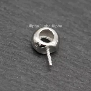 Pin de ojo de plata de ley 925 perla colgante dije conector A5414 - Imagen 1 de 5