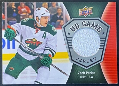 Zach Parise 2016-17 UD Game Jersey #GJ-ZP Minnesota Wild - Image 1 of 2
