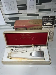 Vintage Rival Electric Slicing Knife Model 1200 In Original Box and Storage Box - Picture 1 of 6