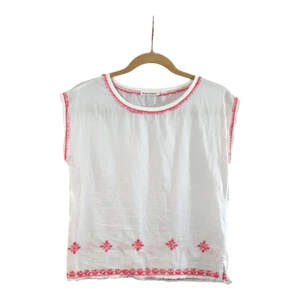 Roller Rabbit Ellie Embroidered Lightweight Short Sleeve Sleep Top Girls' 14 - Picture 1 of 7