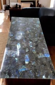 36"x48" Natural Labradorite Dining Table Crystal Healing Stone Housewarming Deco - Picture 1 of 8
