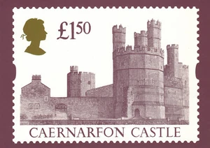 £1.50 Caernarfon Castle D3 GB PHQ Postcard 1992 mint (05776) - Picture 1 of 1