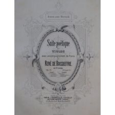Boisdeffre Rene Suite Poetic Licence Branded Backlash 2e Book Piano Viola ca1880