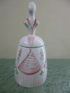 Rare Hand Painted Female Figure Lidded Pot by Mancioli Italy - Picture 1 of 12