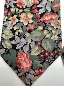 Tango Max Raab Multicolor Flower Floral Cotton Mens One Size Necktie Tie Wedding - Picture 1 of 15