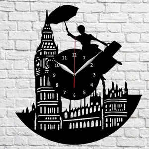 Vinyl Uhr Mary Poppins Wanduhr Unikat Kunst Vinyl Schallplatte Wanduhr 309  - Bild 1 von 12