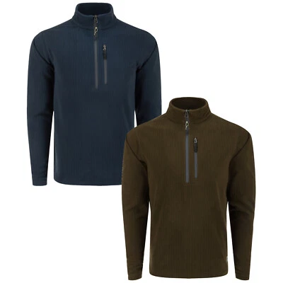 Drake Waterfowl Fall River Grid Fleece 1/2 Zip Pullover - Image 1 of 4