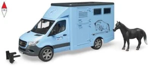 BRUDER MB SPRINTER TRASPORTO ANIMALI CON 1 CAVALLO - Foto 1 di 1