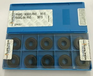 INSERTO CARBURO WALTER RNMG190600-RN5 5615 ORIGINALE NUOVO 10 pz. - Foto 1 di 3