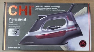 CHI PROFESSIONAL STEAM IRON CERAMIC SOLEPLATE - 13101 - NEW OPEN BOX - Picture 1 of 3