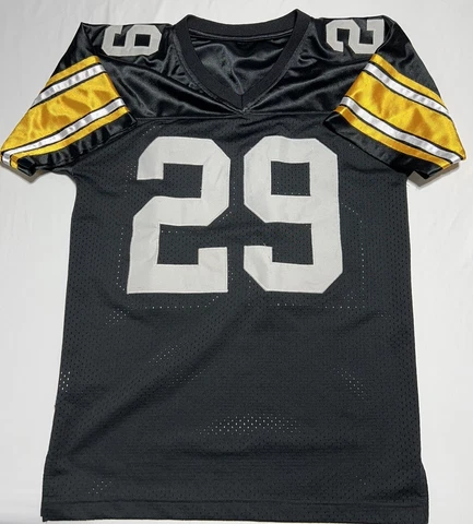 Vintage Iowa Hawkeyes Football Jersey Sewn Number 29 Black - Gold Size Medium Cover