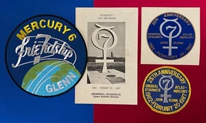GENERAL DYNAMICS FRIENDSHIP 7 25TH NON COMMERCIAL PATCH DECAL BOOKLET & BONUS - Picture 1 of 3