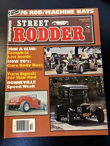 Vintage STREET RODDER Magazine Dec 1976 Coupe Deuce Bonneville Nationals Chevy - Picture 1 of 15