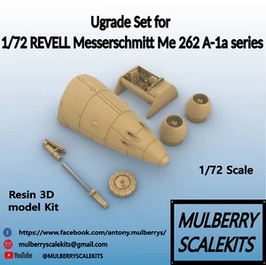 1/72 Full upgrade set to Revell Messerschmitt Me262 A-1a fighter - MULBERRY SK - Imagen 1 de 9