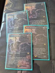 4x FOIL | Orcish Bowmasters | Ork-Bogenschützen | LTR | *Borderless* | ENG | NM - Bild 1 von 2