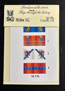 MIRLITON S.G. M.17b - BANDIERE BATTAGLIA DI MONTAPERTI - 15mm CARTA LUCIDA - Picture 1 of 2