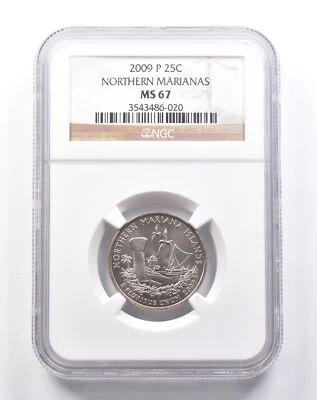 MS67 2009-P Washington Quarter Northern Marianas NGC *6152 - Image 1 of 3