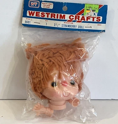 Westrim Artesanía Fresa Pastel Corto Muñeca Cabeza Manos Muñeca Hacer Piezas 9601 De Colección Foto 1 de 4