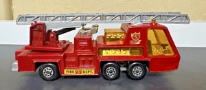 MATCHBOX SUPER KINGS K-9 FIRE TENDER DENVER AERIAL LADDER TRUCK 1972 LESNEY - Picture 1 of 7