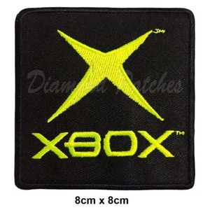 X Box Spielkonsole Stickerei Patch Bügelbild Aufnähen Film Comic Mode Abzeichen - Bild 1 von 3