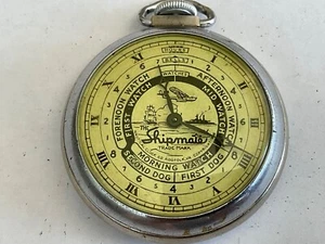 Unusual Ingraham ShipMate men’s 16 Size Running $ Pocket Watch - Picture 1 of 6