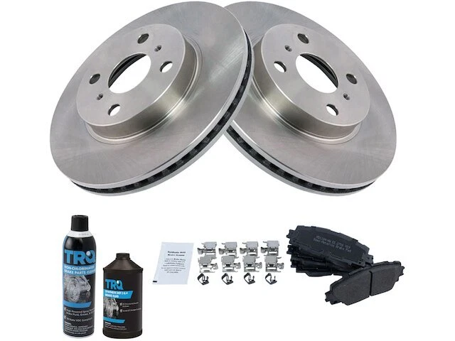 Kit de pastillas de freno y rotor delantero TRQ para Toyota Prius C 2012-2019 19WMVS Foto 1 de 1