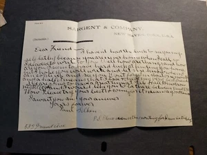 SARGENT & Company, NEW HAVEN, CT Postal History Cover 1906 w/ YALE HALL letter - Picture 1 of 3