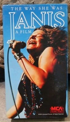 Janus Joplin "The Way She Was Janis A Film" 1974 (A 1989 VHS) New Sealed  - Image 1 of 4