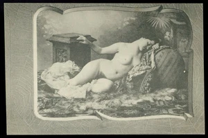 nude erotic sex WOMAN 28 risque-OLD ORIGINAL POSTCARD about 1900-1920 - Picture 1 of 1