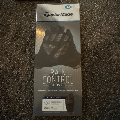 TaylorMade Rain Control Golf Gloves Men Gray Black Element Tech ANY SIZE