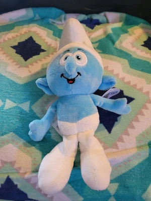 Nanco Jokey Smurf 10” Plush 2024 Blue The Smurfs NEW With Tags - Image 1 of 4