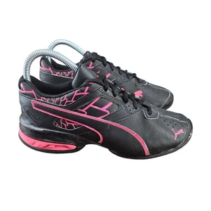 Puma Architect Damen-Trainingsschuhe Turnschuhe schwarz pink niedrig Größe 7 US - Bild 1 von 17