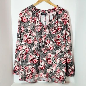 Lane Bryant Rundhals Pullover Blumen Langarm Bluse 22/24 - Bild 1 von 3