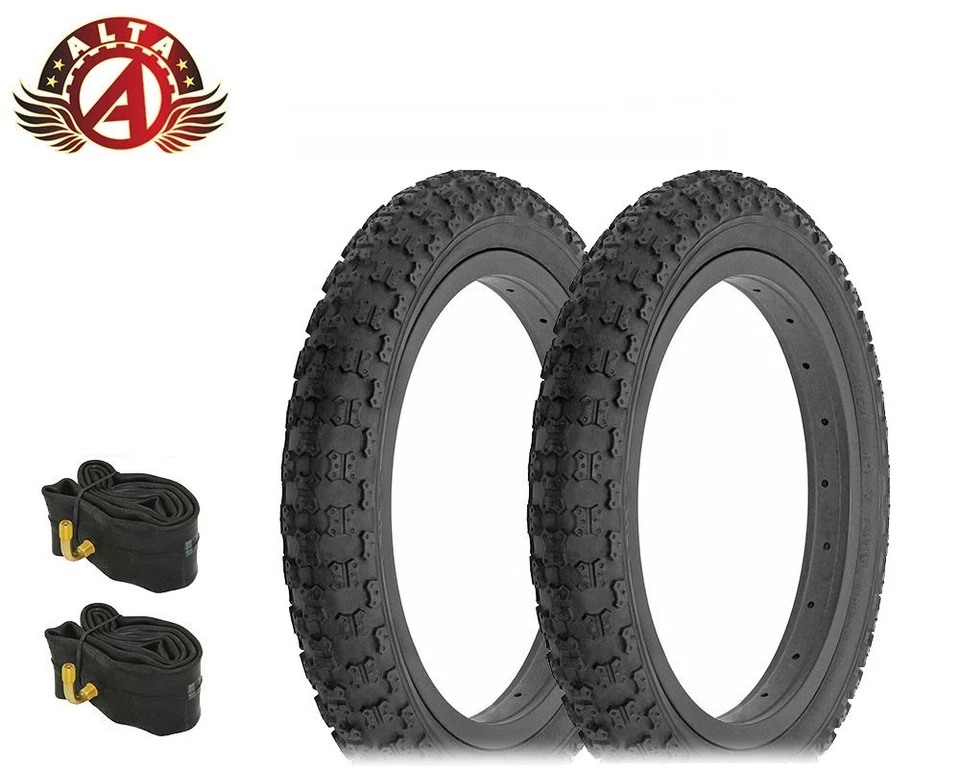ALTA 14" x 2.125 HF-143G BMX/Scooter All-Terrain Grip Black Tires w/90d Tubes. - Image 1 of 1