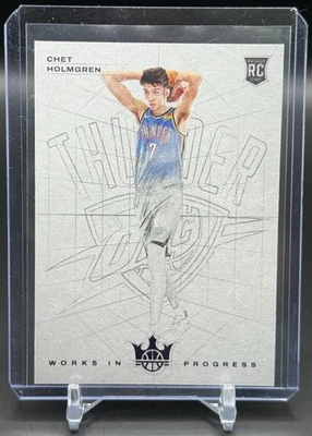 2022-23 Panini Court Kings - Works in Progress Violet - Chet Holmgren RC /49 - Image 1 of 2