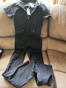 Tuta bootcut Good American da donna adatta al successo - NERA TAGLIA LARGE 180$ RT - Foto 1 di 7