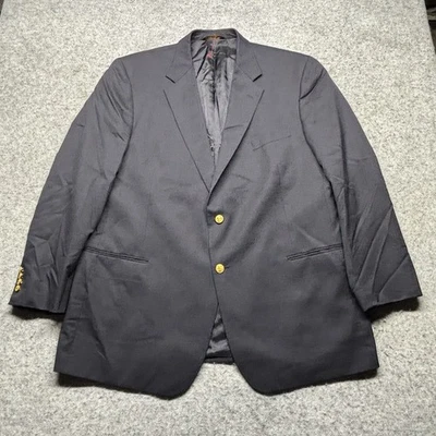 Abrigo deportivo blazer de lana Brooks Brothers 346 para hombre 50L azul marino Foto 1 de 4