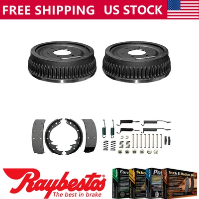 Kit de herrajes de tambores de freno y zapatas de freno traseros para Chevrolet V10 Suburban 1987-1988 Foto 1 de 4