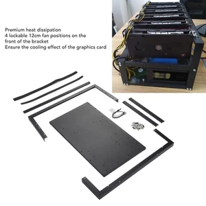 Computer Open Case Support 6 To 8 GPU Graphics Card DIY Computer Chassis For CB - Afbeelding 1 van 22