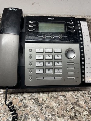 RCA Business Phone 4 Line Expandable Speakerphone Corded 25425RE1 GRADE C READ - Image 1 of 4