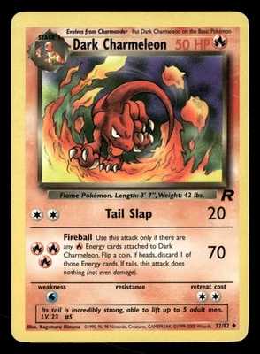 Dark Charmeleon - 32/82 - Uncommon - Team Rocket - Pokemon Card - MP - Image 1 of 2