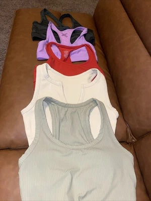 Lot Of 5 Size Small Womens Sports Bras Cotton On Champion Athletic Work Out - Image 1 of 4